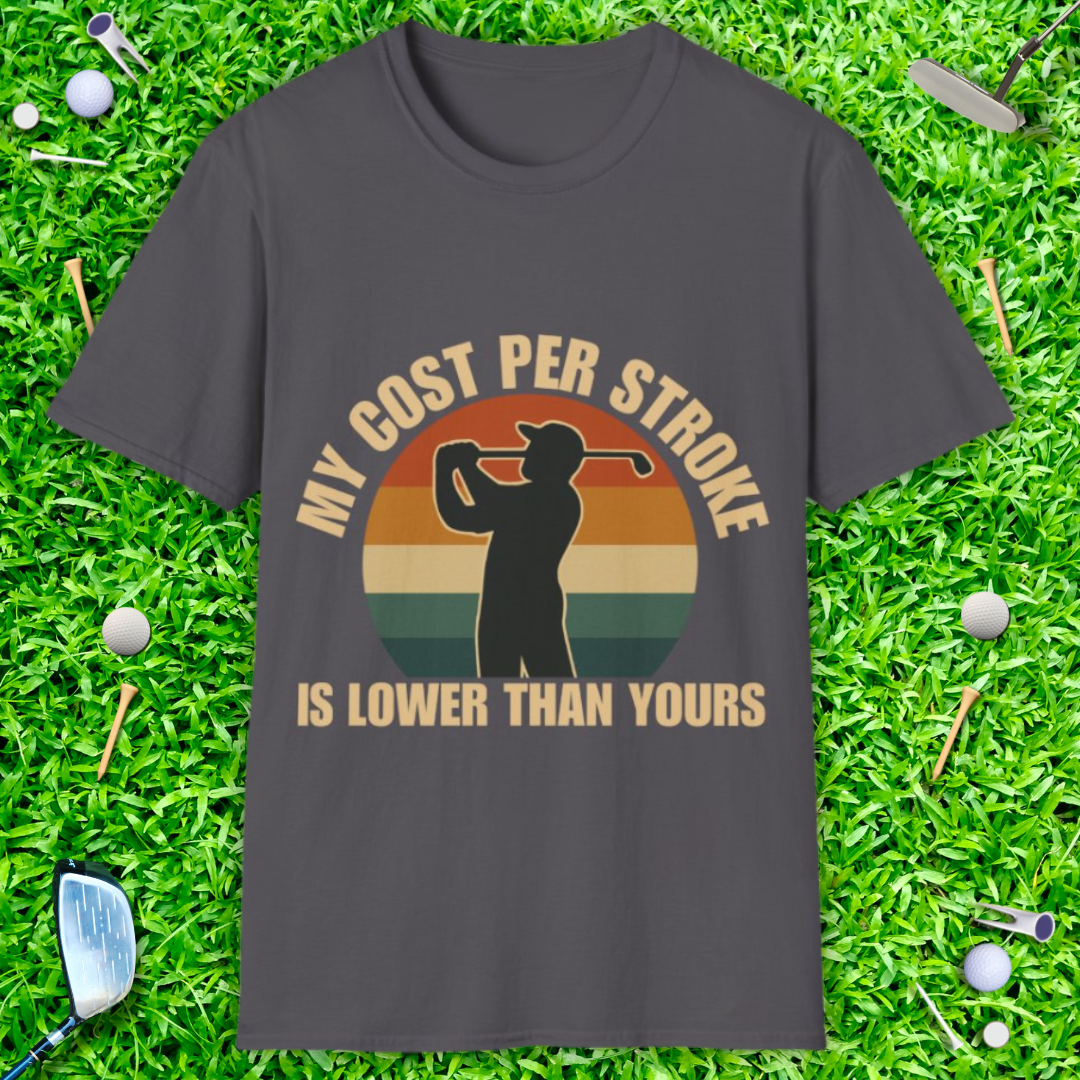My Cost Per Stroke is Lower Than Yours - Retro T-Shirt