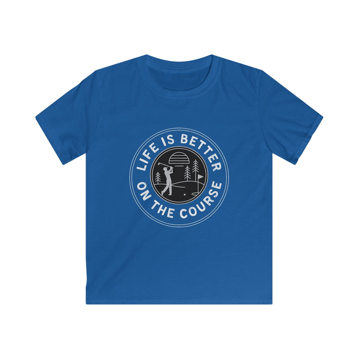 Life Is Better On The Course Kids Tee — Golf Course Graphic