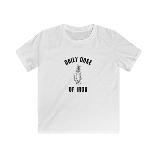 Daily Dose of Iron Kids Tee — Graphic Tee for Little Golf Lovers