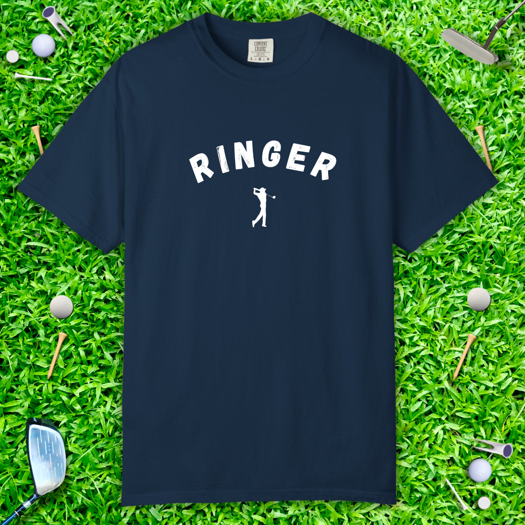 Ringer Golf T-Shirt — Vintage Golfer Graphic Tee