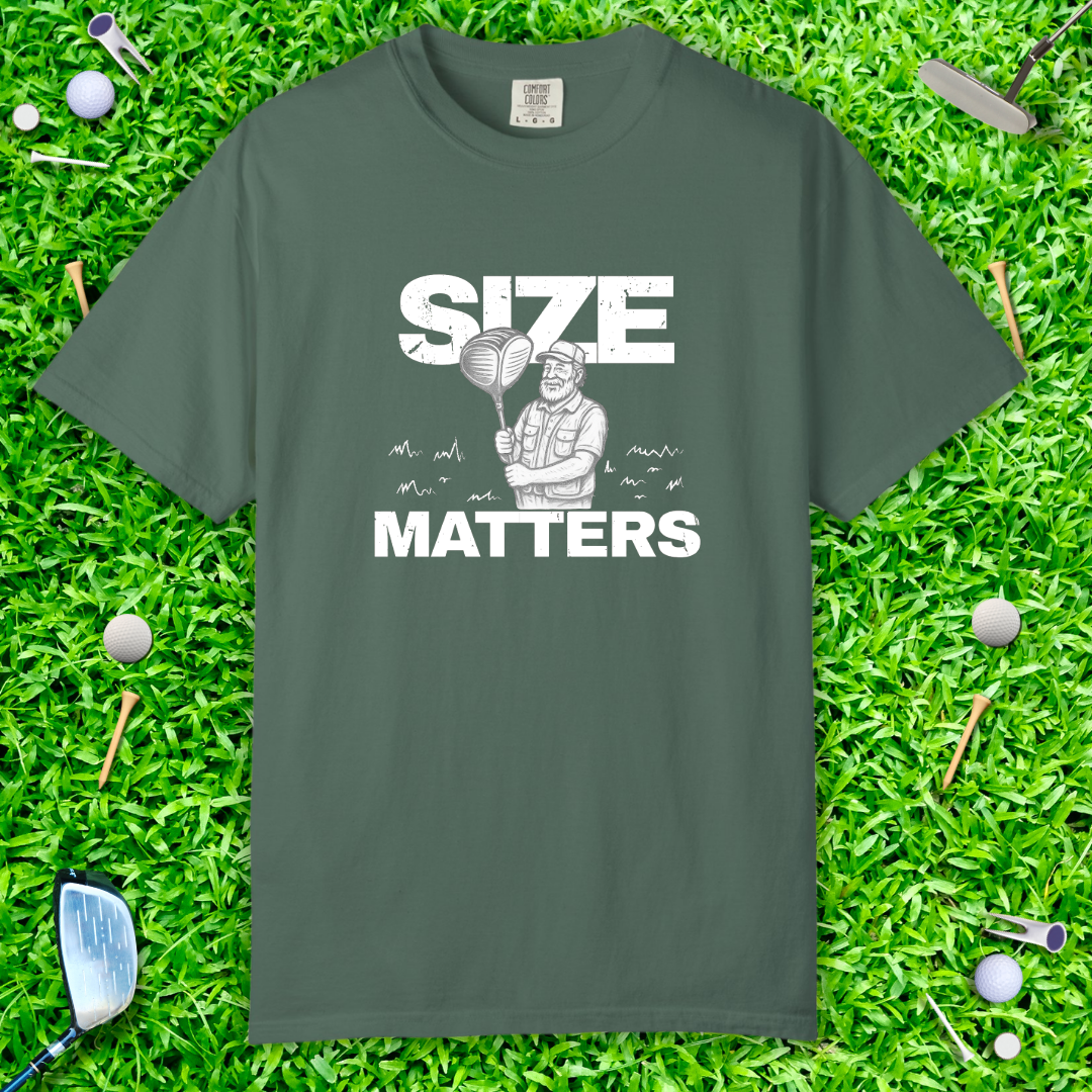 Size Matters T-Shirt — Funny Retro Strongman Graphic Tee