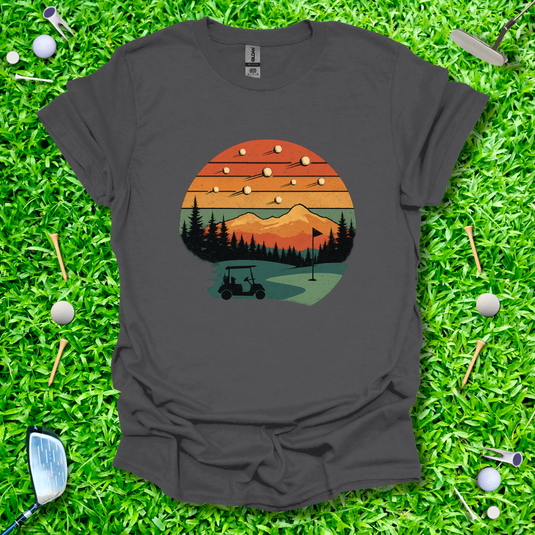 Shooting Golf Balls Retro T-Shirt