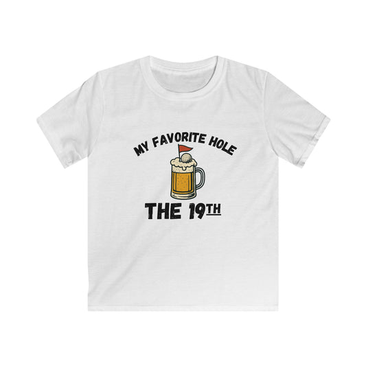 My Favorite Hole: The 19th Kids Tee — Funny Golf & Beer Shirt