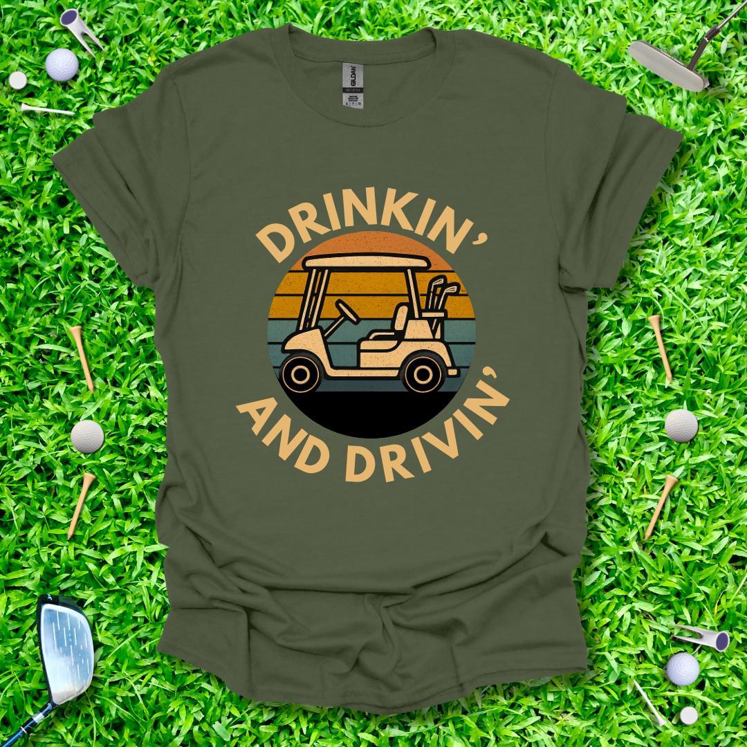 Drikin' And Drivin' - Retro T-Shirt