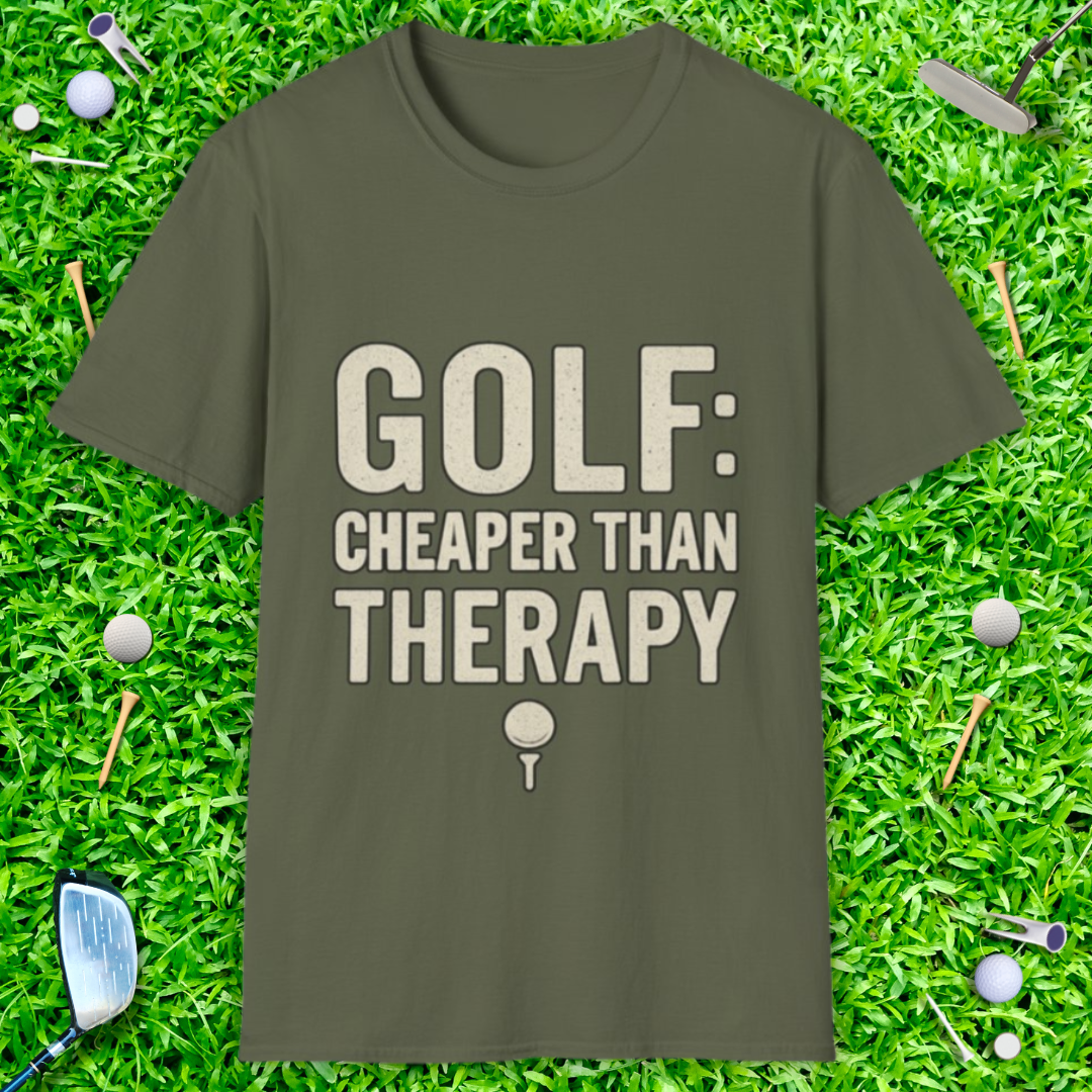 Golf: Cheaper Than Therapy - T-Shirt