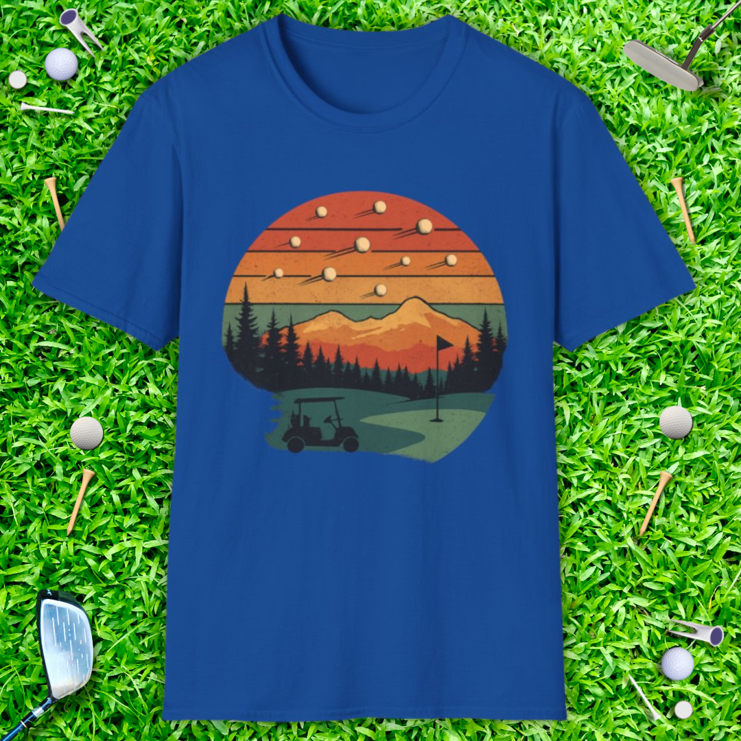 Shooting Golf Balls Retro T-Shirt
