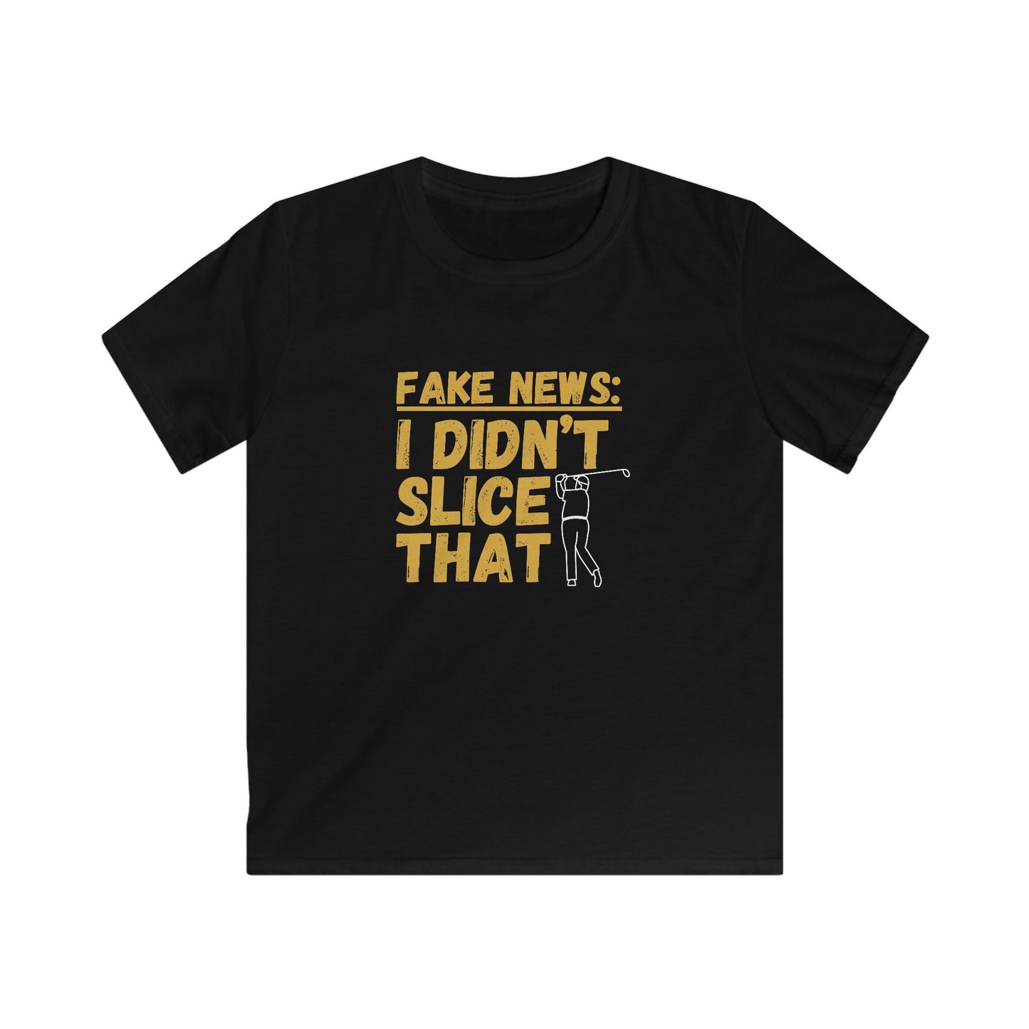 Fake News: I Didn't Slice That Kids Tee - Golf Funny Kid Shirt
