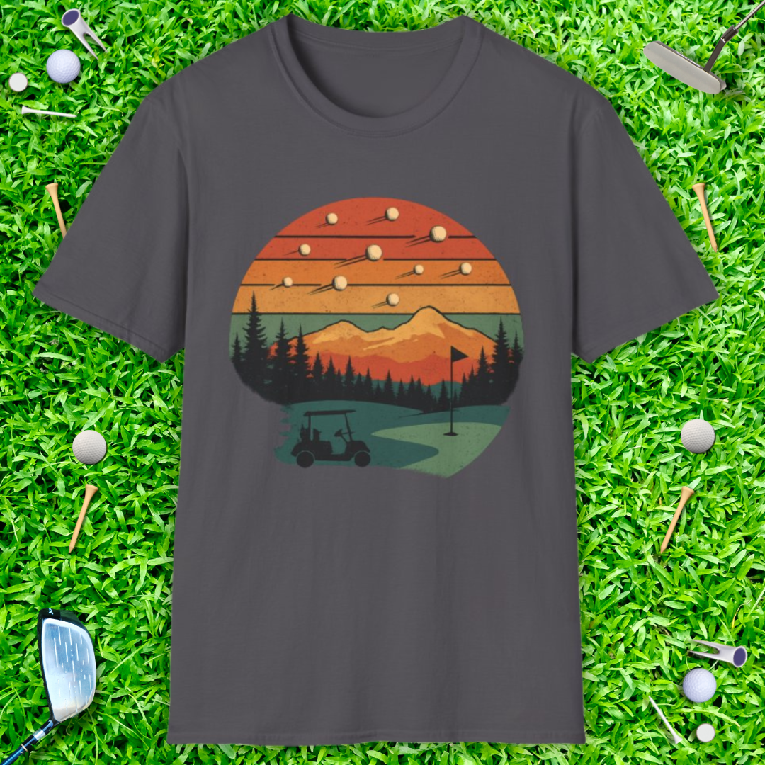 Shooting Golf Balls Retro T-Shirt