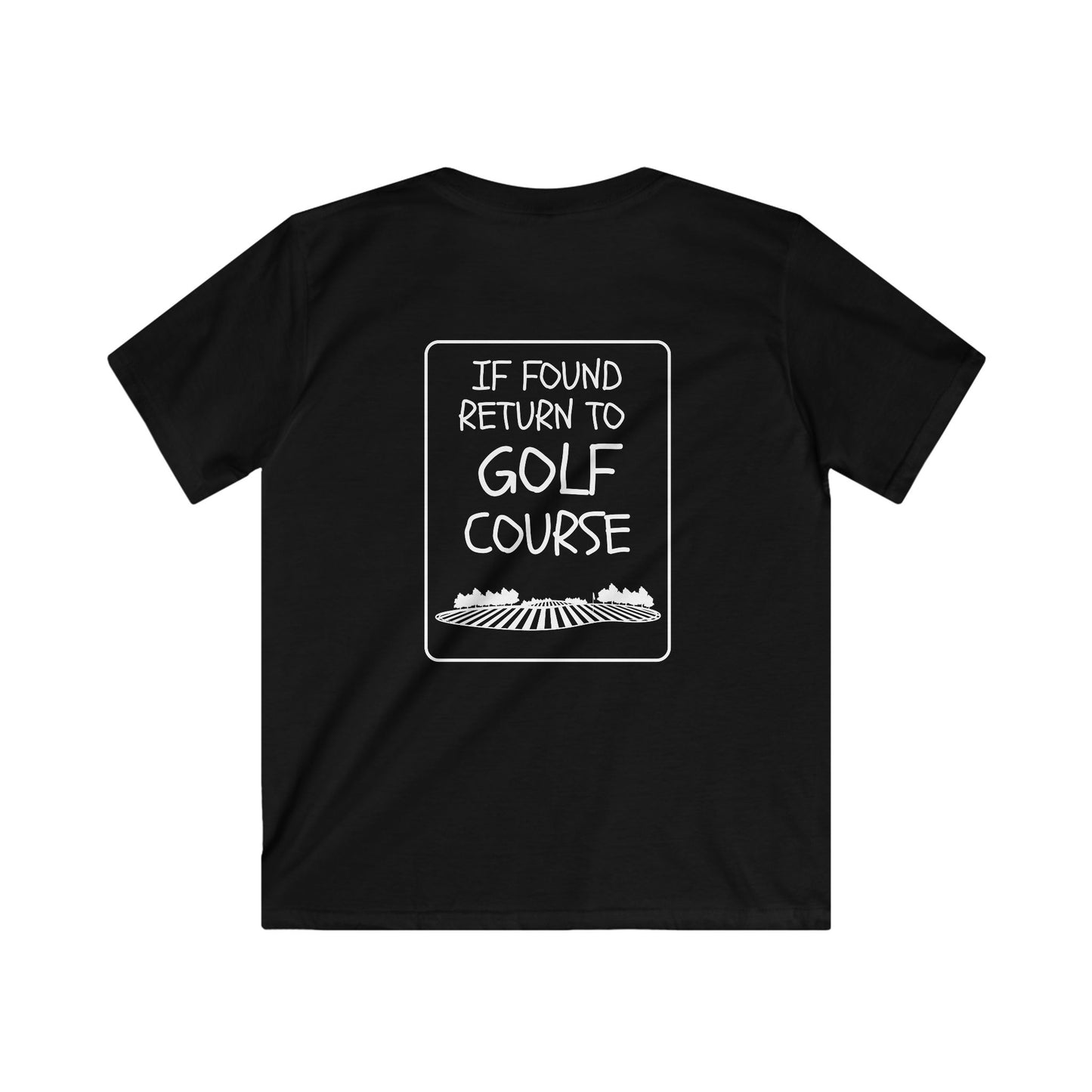 If Found Return to Golf Course Youth Tee — Kids Golf T‑Shirt