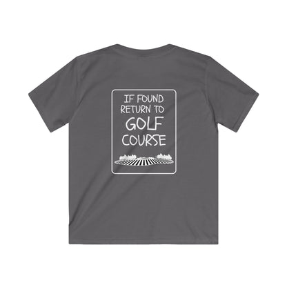 If Found Return to Golf Course Youth Tee — Kids Golf T‑Shirt