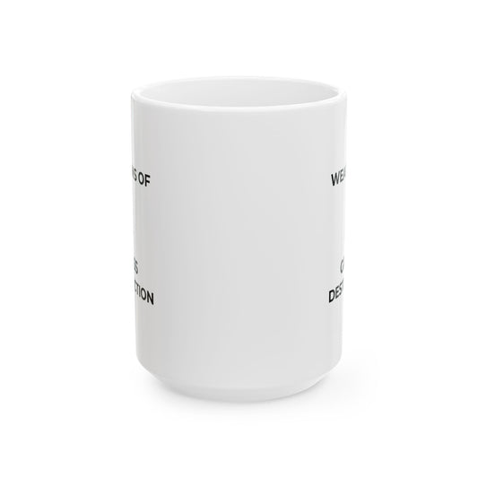 Weapons of Grass Destruction Mug — Funny Golf Coffee Cup (15oz)