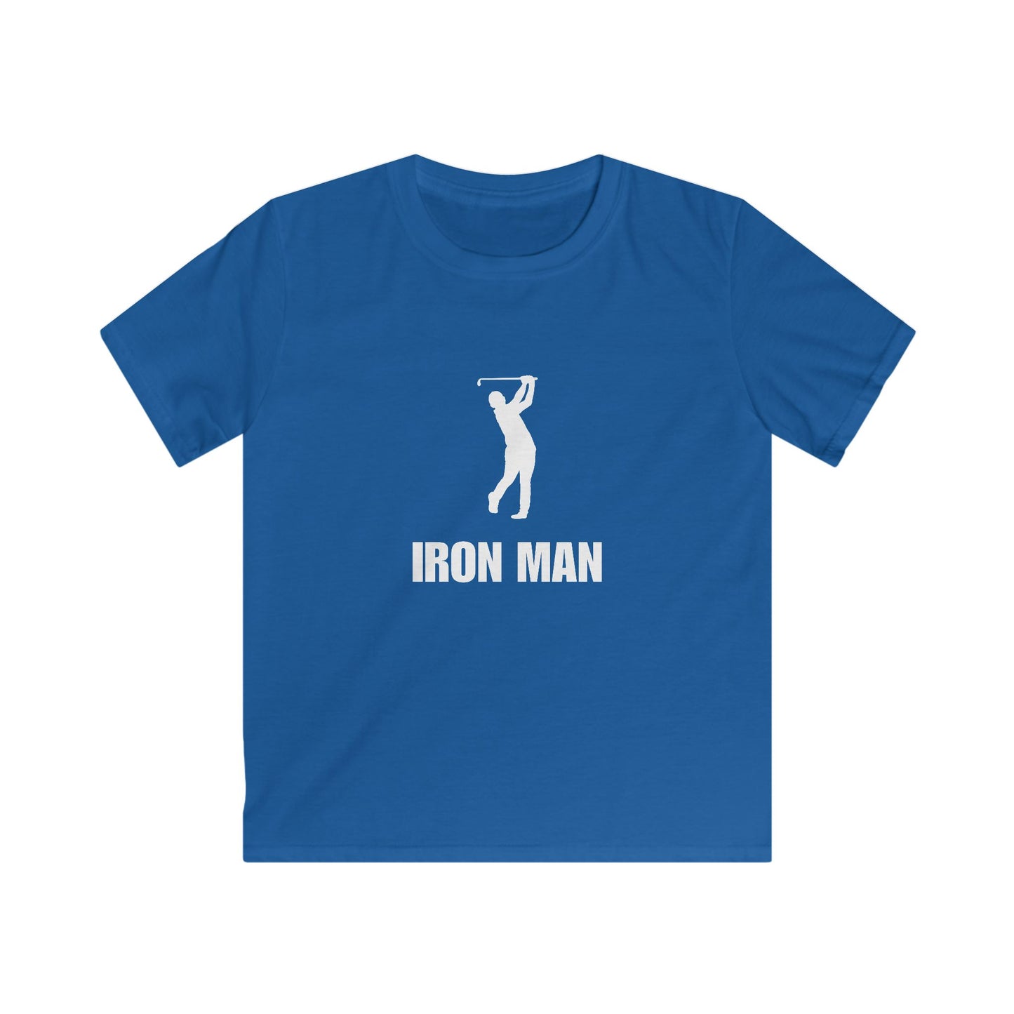Iron Man Kids Golf Tee  — Youth Golf Silhouette Shirt