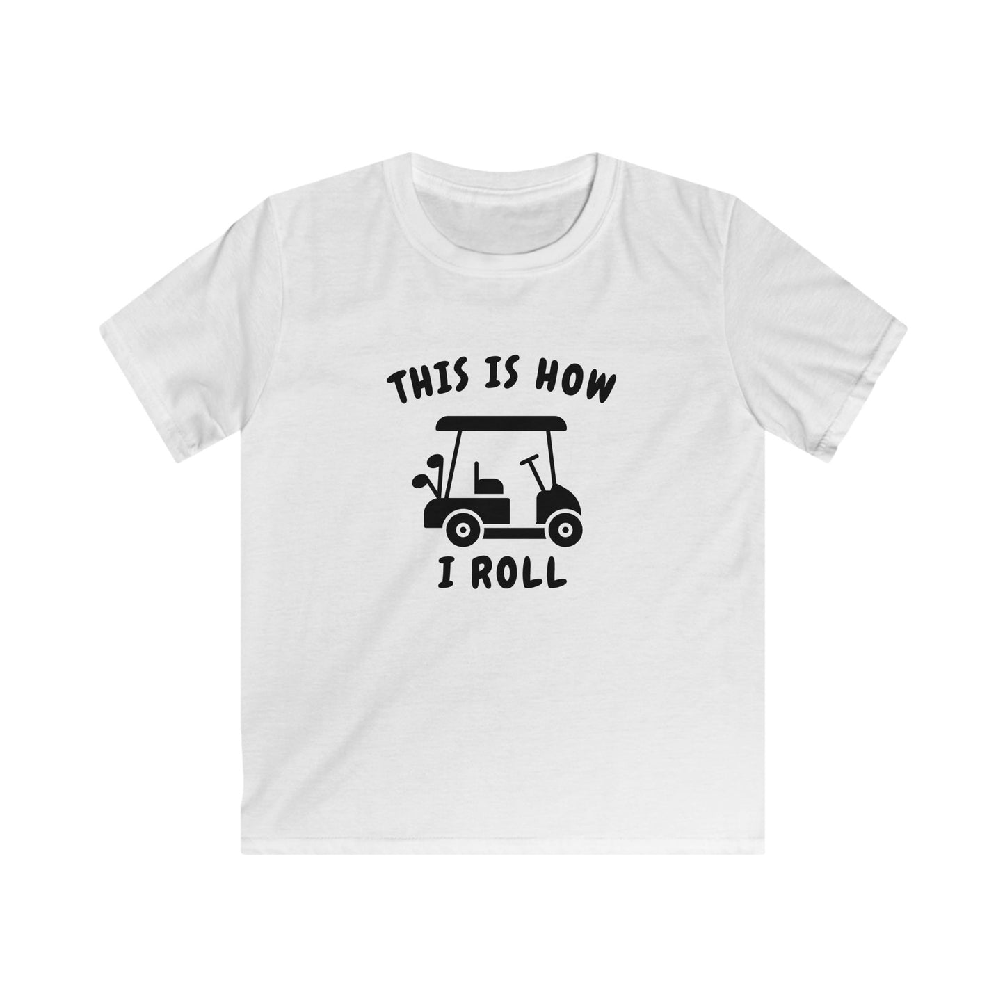 This Is How I Roll Kids Tee — Golf Cart Graphic