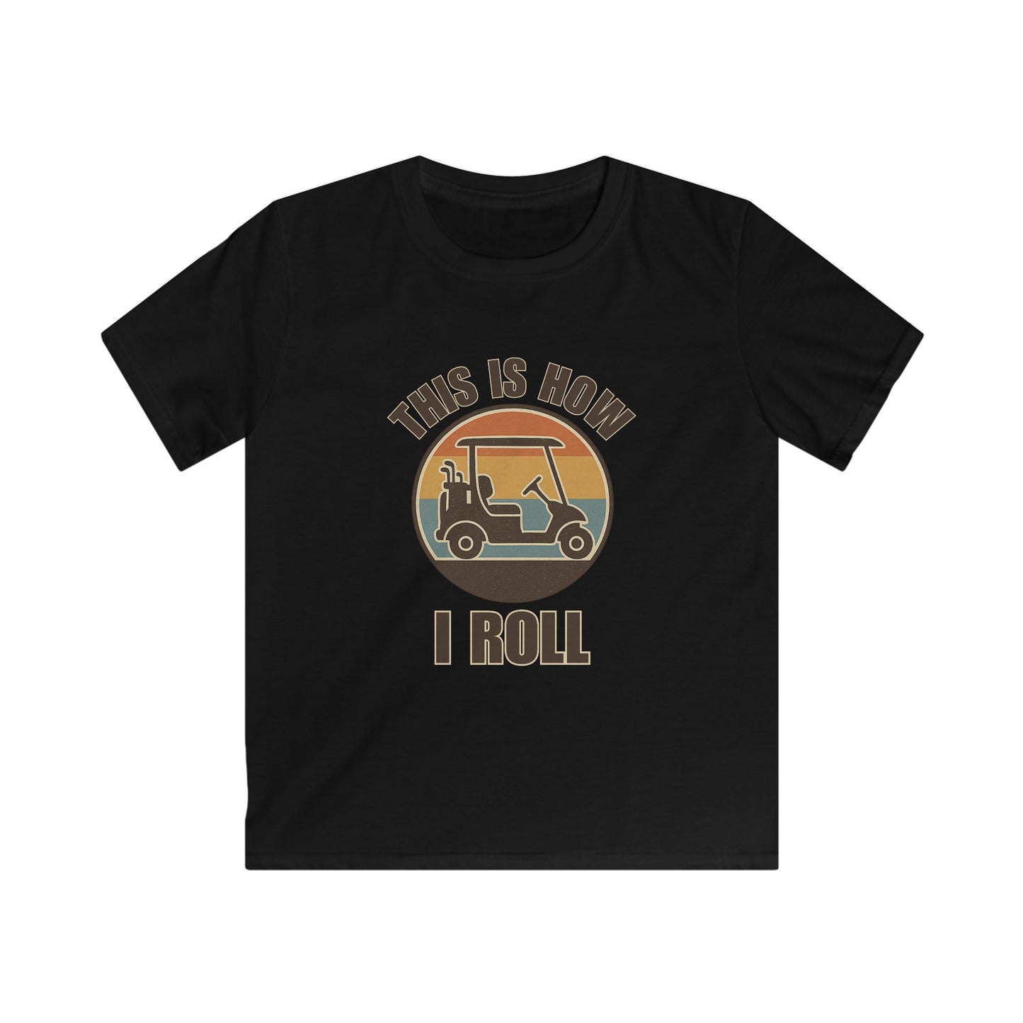 This Is How I Roll Retro Tee — Kids Golf Cart T-Shirt