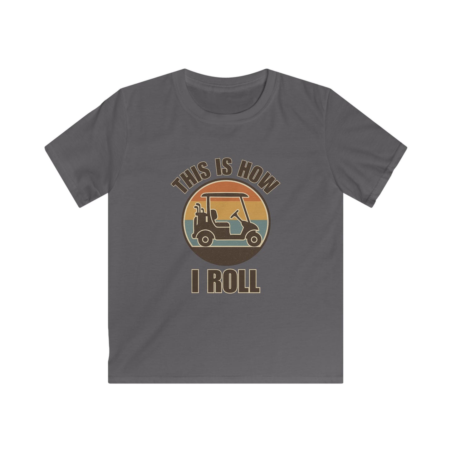 This Is How I Roll Retro Tee — Kids Golf Cart T-Shirt
