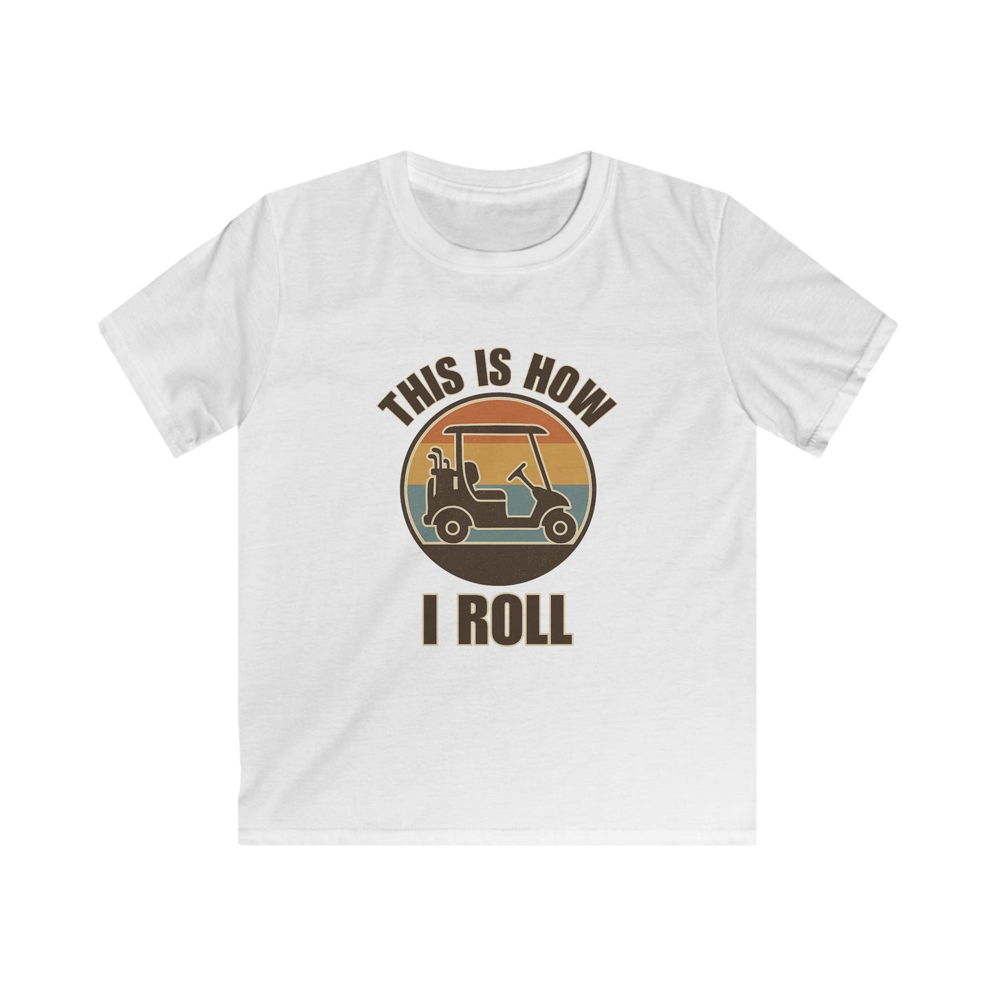 This Is How I Roll Retro Tee — Kids Golf Cart T-Shirt