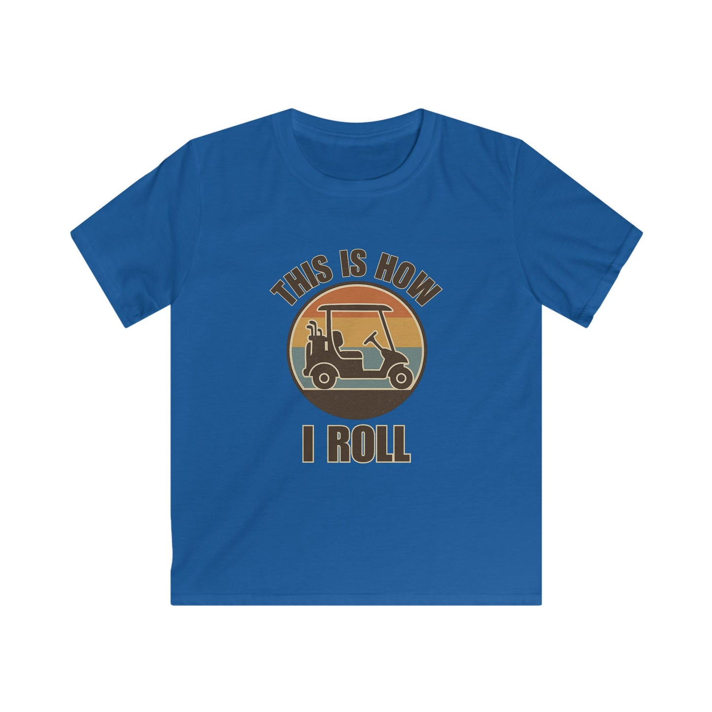 This Is How I Roll Retro Tee — Kids Golf Cart T-Shirt