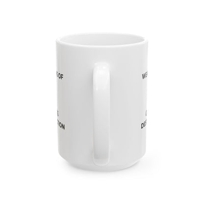 Weapons of Grass Destruction Mug — Funny Golf Coffee Cup (15oz)
