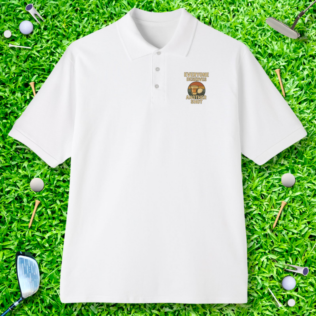 Everyone Deserves Another Shot Retro Polo