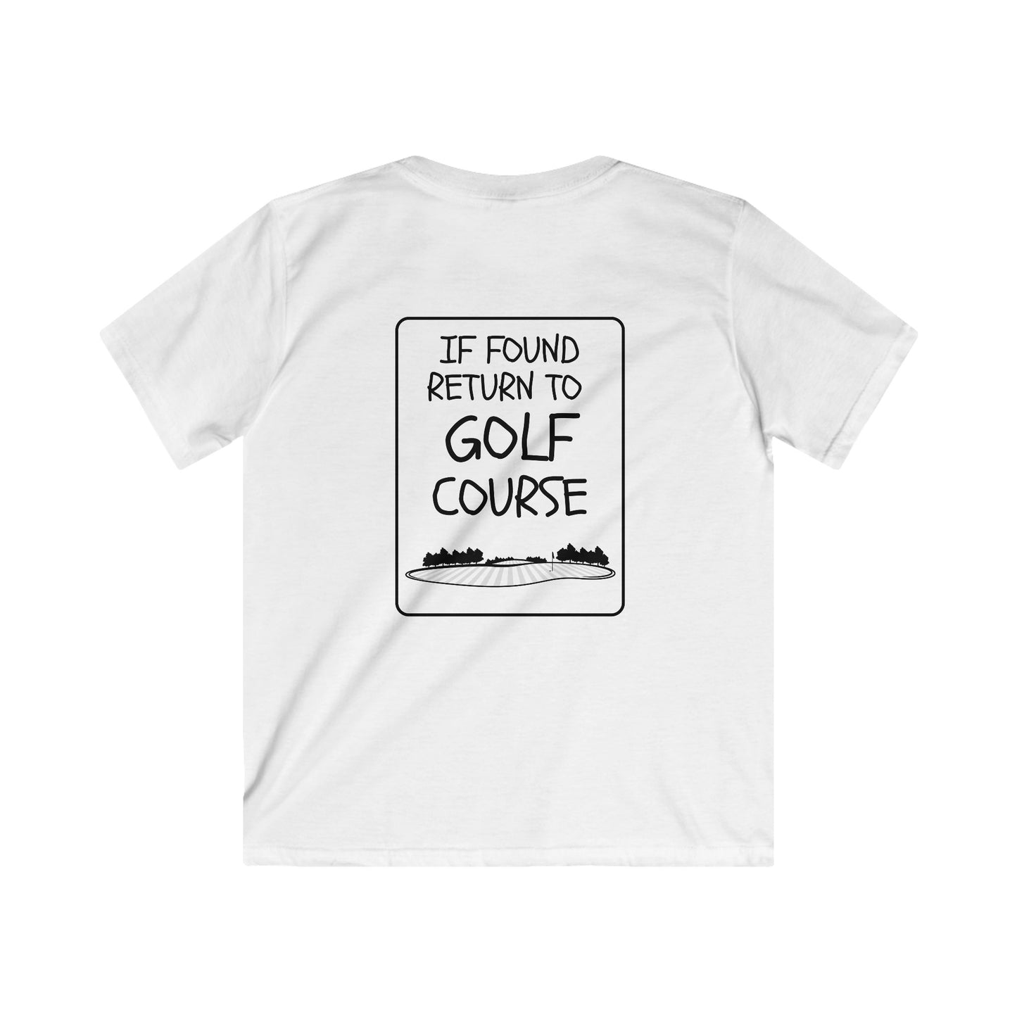 If Found Return to Golf Course Youth Tee — Kids Golf T‑Shirt