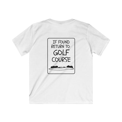 If Found Return to Golf Course Youth Tee — Kids Golf T‑Shirt