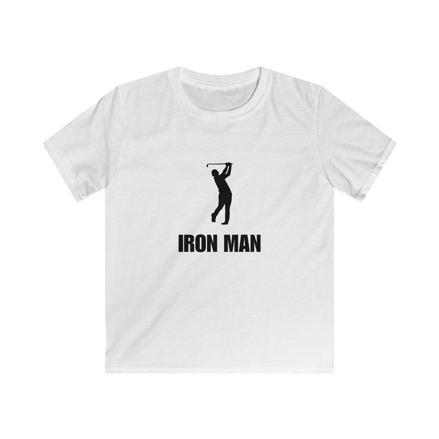 Iron Man Kids Golf Tee  — Youth Golf Silhouette Shirt