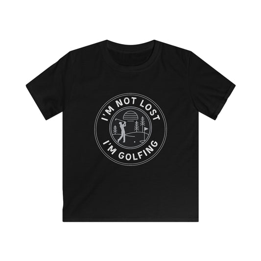 I'm Not Lost, I'm Golfing Kids Tee — Golf Lover Shirt for Kids