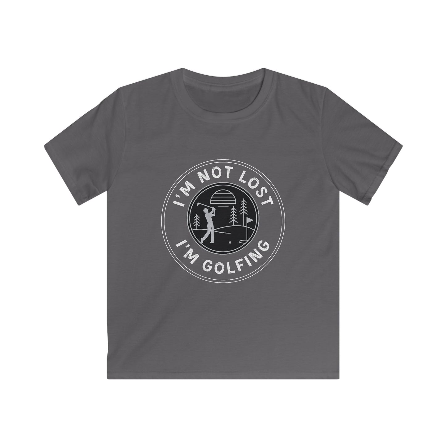 I'm Not Lost, I'm Golfing Kids Tee — Golf Lover Shirt for Kids