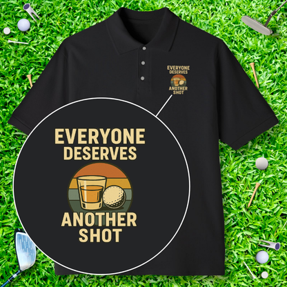 Everyone Deserves Another Shot Retro Polo