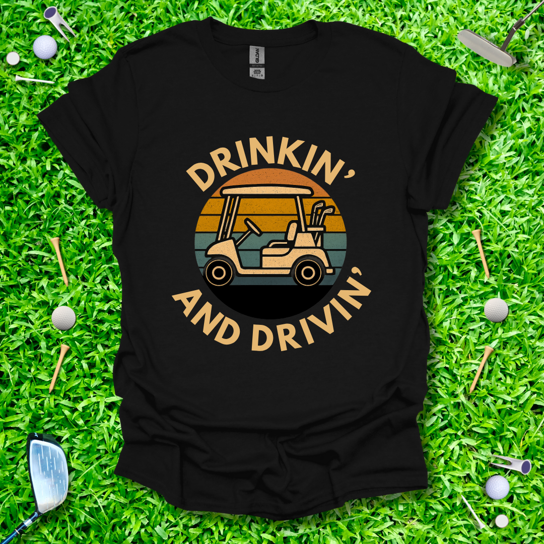 Drikin' And Drivin' - Retro T-Shirt