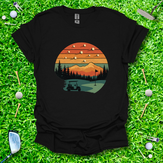 Shooting Golf Balls Retro T-Shirt
