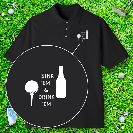 Sink 'Em & Drink 'Em Polo