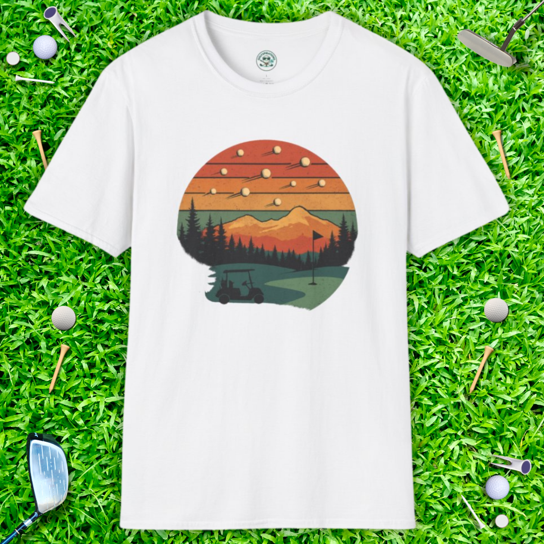 Shooting Golf Balls T-Shirt - Retro Tee