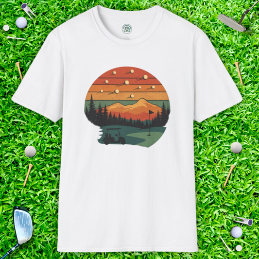 Shooting Golf Balls T-Shirt - Retro Tee
