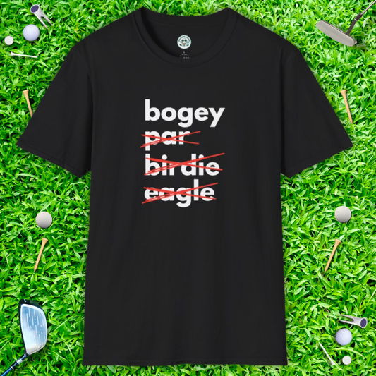 Bogey Par Birdie Eagle T-Shirt — Golf Design