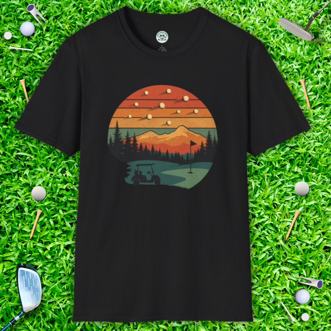 Shooting Golf Balls T-Shirt - Retro Tee