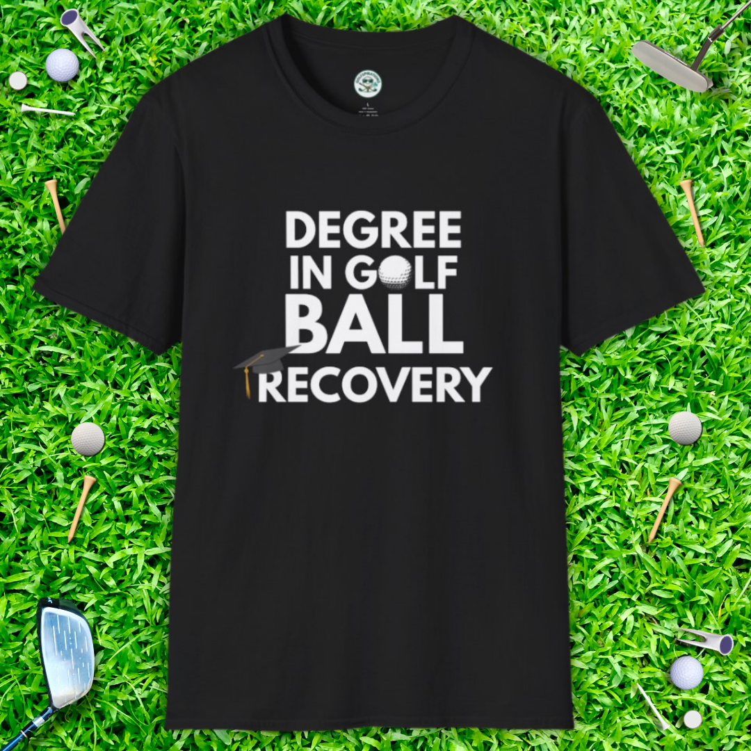 Degree in Golf Ball Recovery Funny Golf Shirt — Golf Ball Recovery T-Shirt