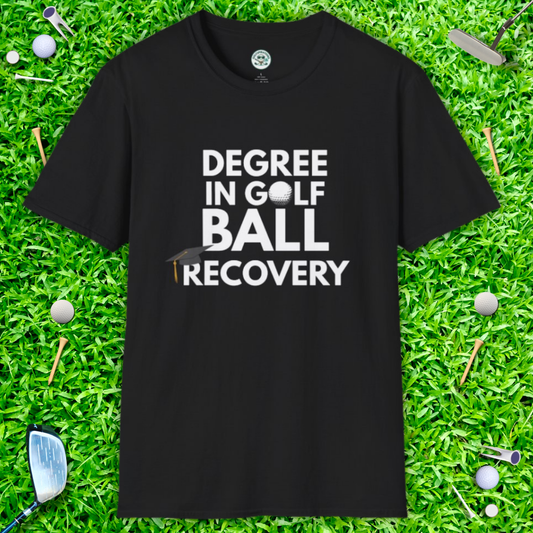 Degree in Golf Ball Recovery Funny Golf Shirt — Golf Ball Recovery T-Shirt