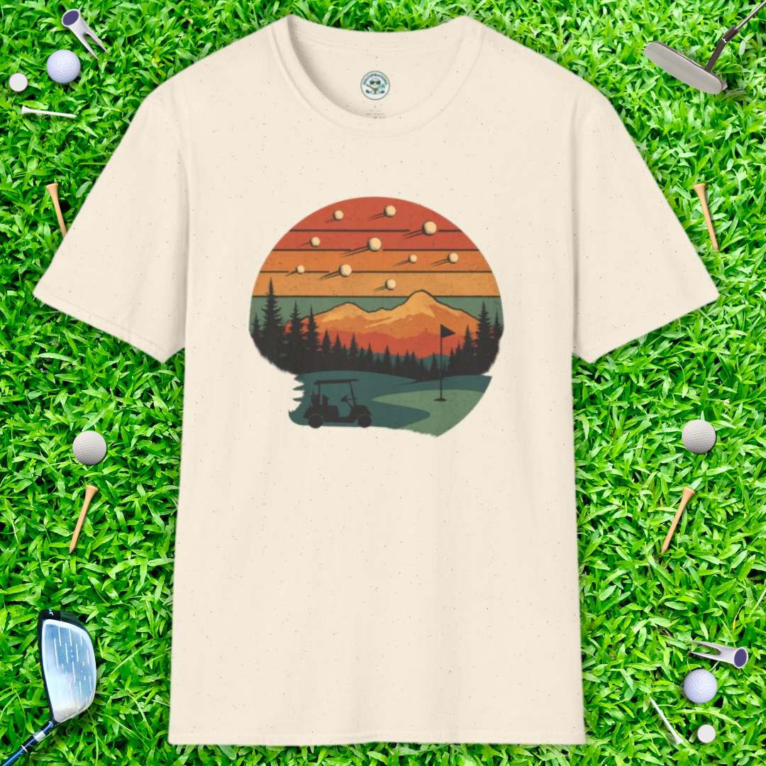 Shooting Golf Balls T-Shirt - Retro Tee