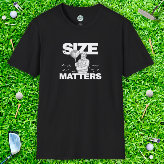 Size Matters T-Shirt — Funny Retro Strongman Graphic Tee