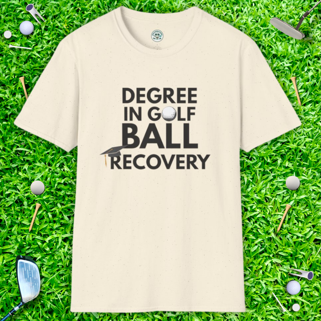 Degree in Golf Ball Recovery Funny Golf Shirt — Golf Ball Recovery T-Shirt