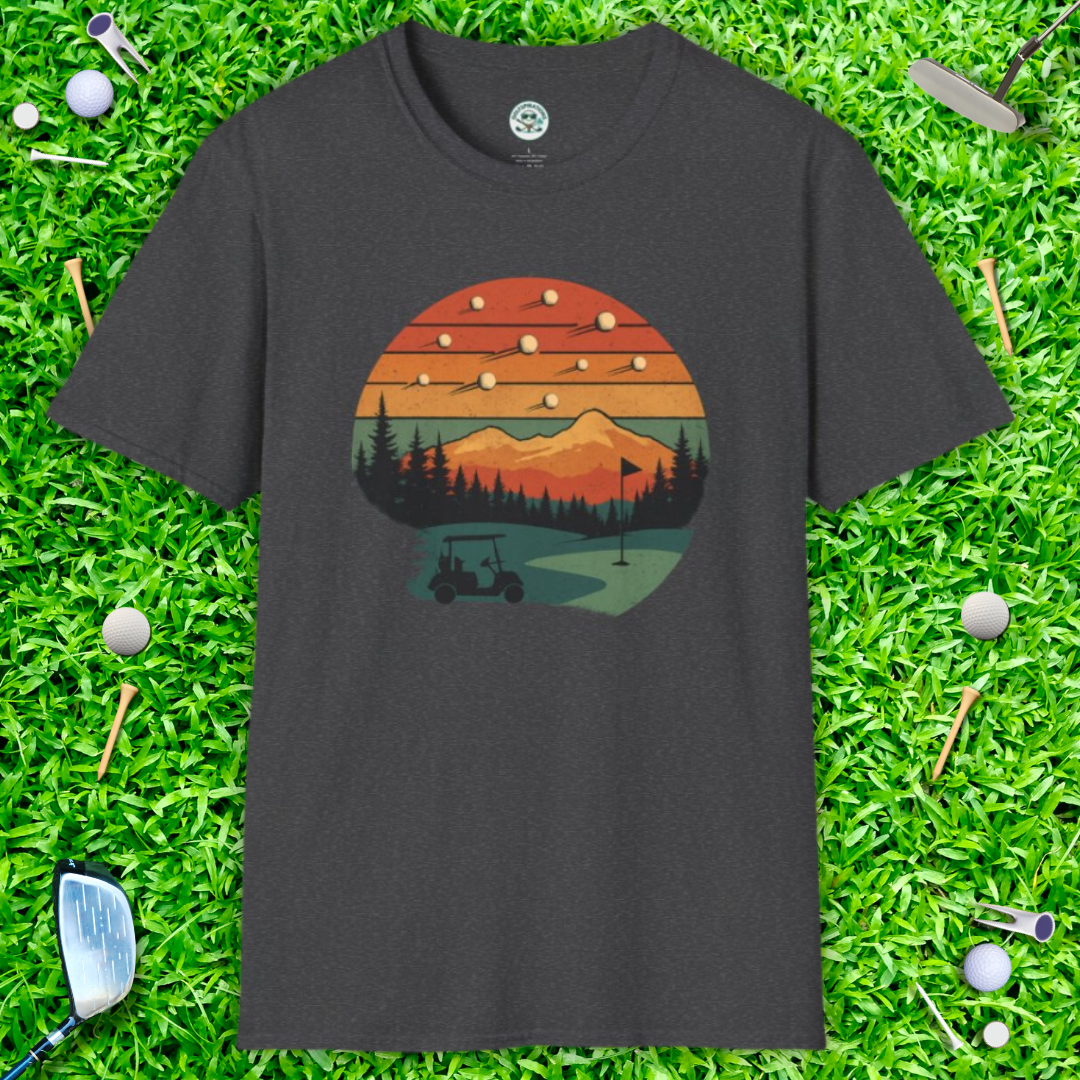 Shooting Golf Balls T-Shirt - Retro Tee