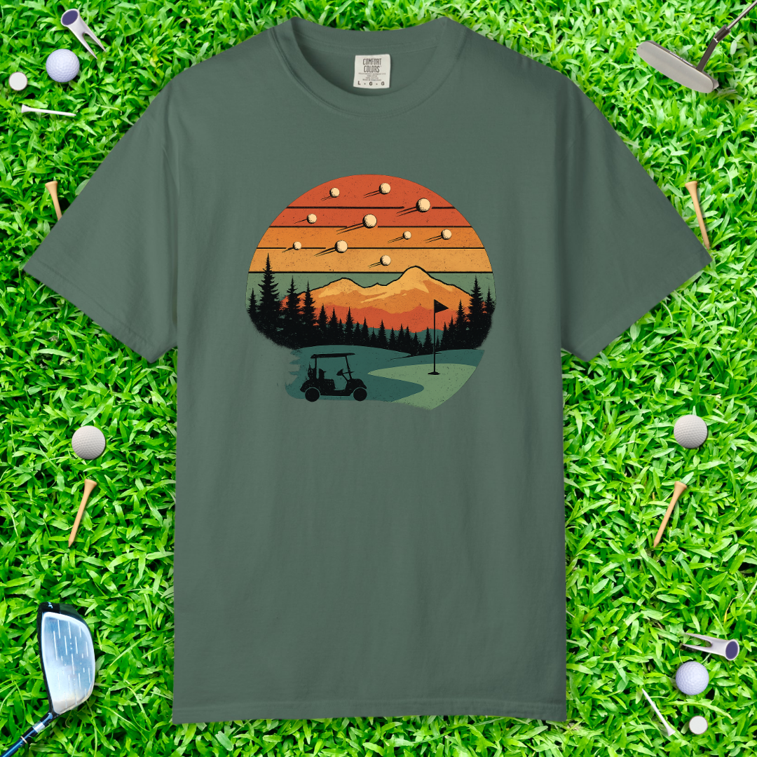 Shooting Golf Balls T-Shirt - Retro Tee