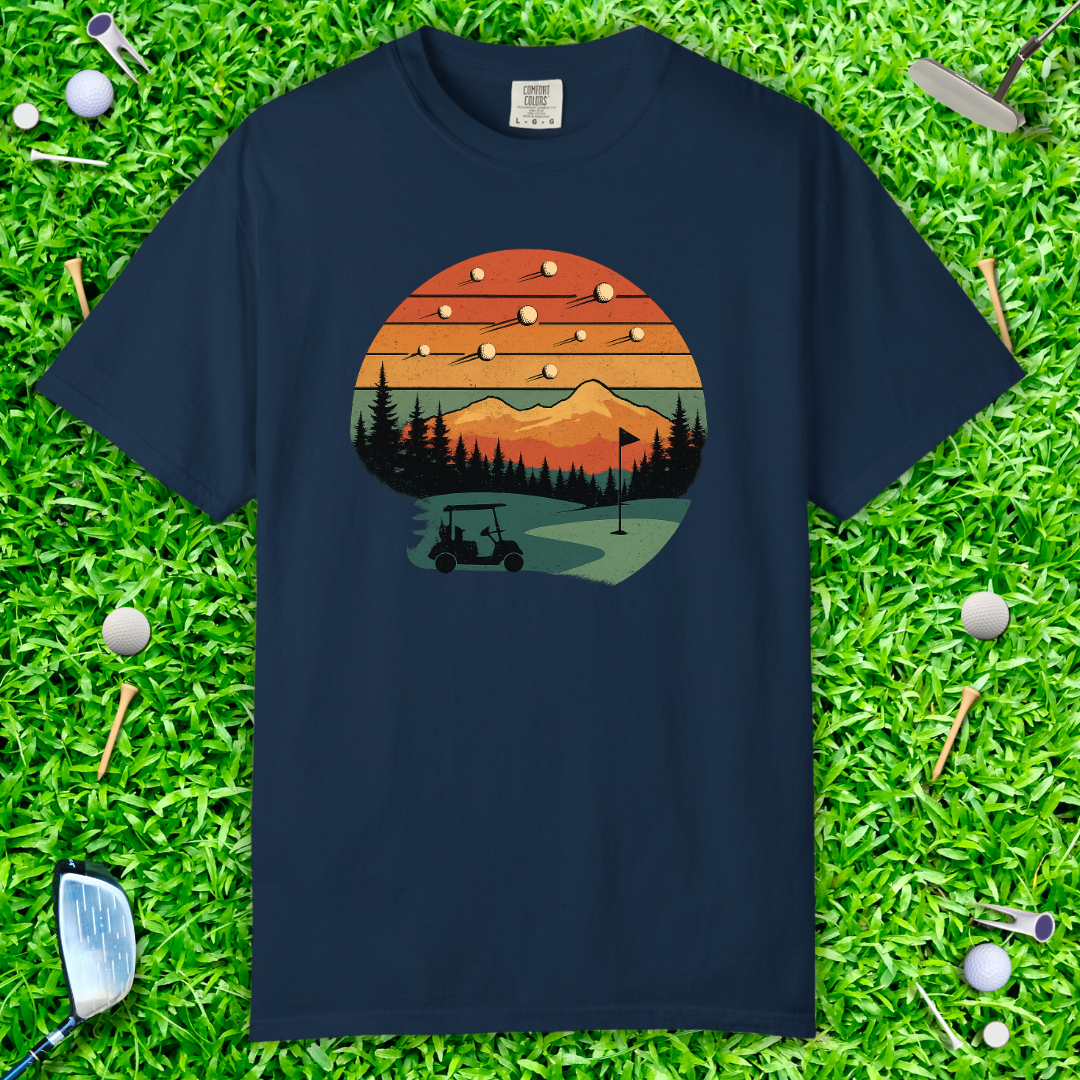 Shooting Golf Balls T-Shirt - Retro Tee