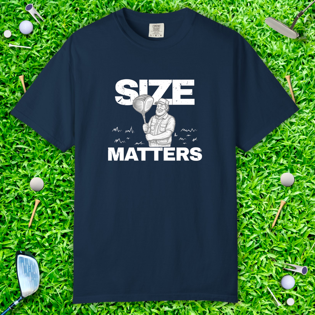 Size Matters T-Shirt — Funny Retro Strongman Graphic Tee