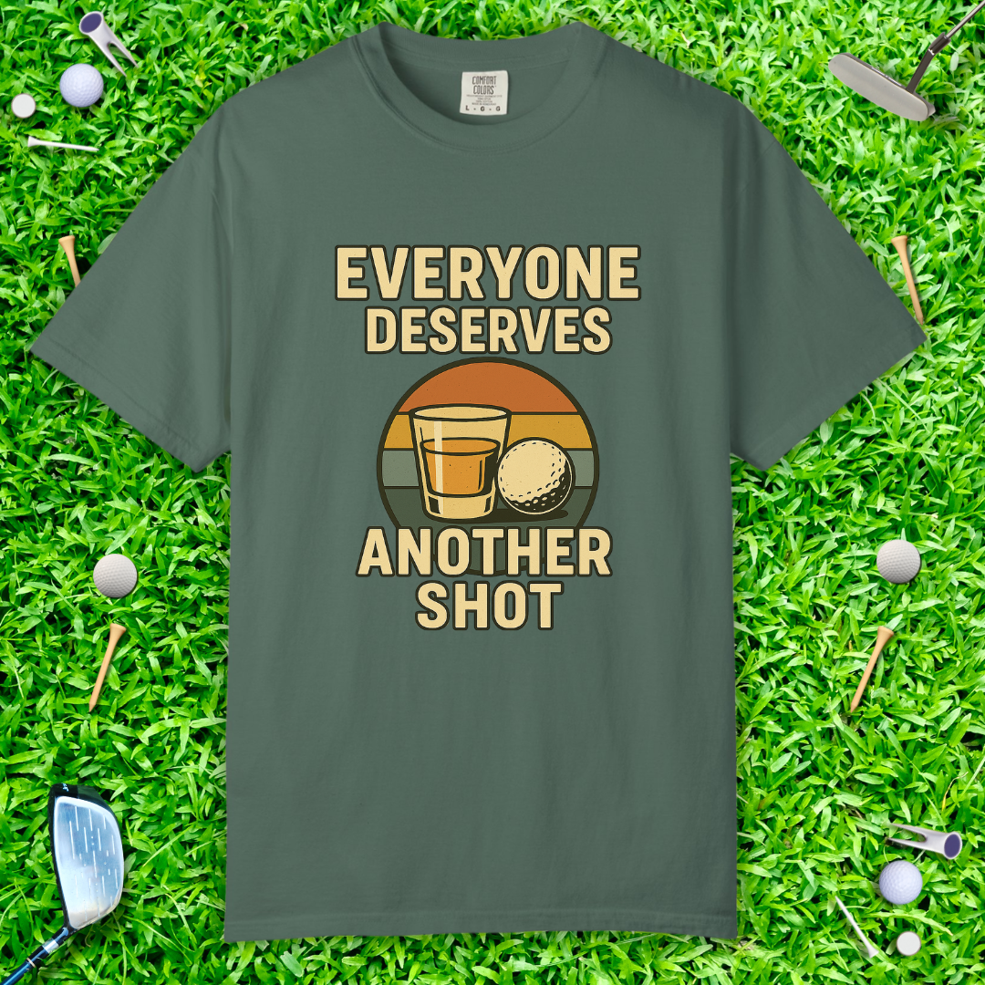 Everyone Deserves Another Shot T-Shirt — Retro Shot Glass Graphic Tee