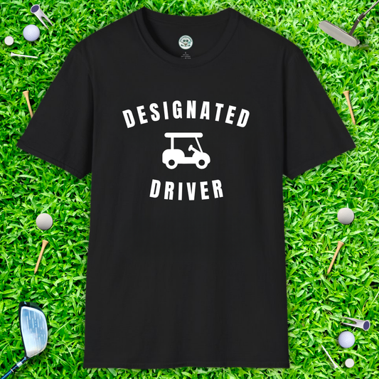 Designated Driver T-Shirt — Funny Golf Cart Design