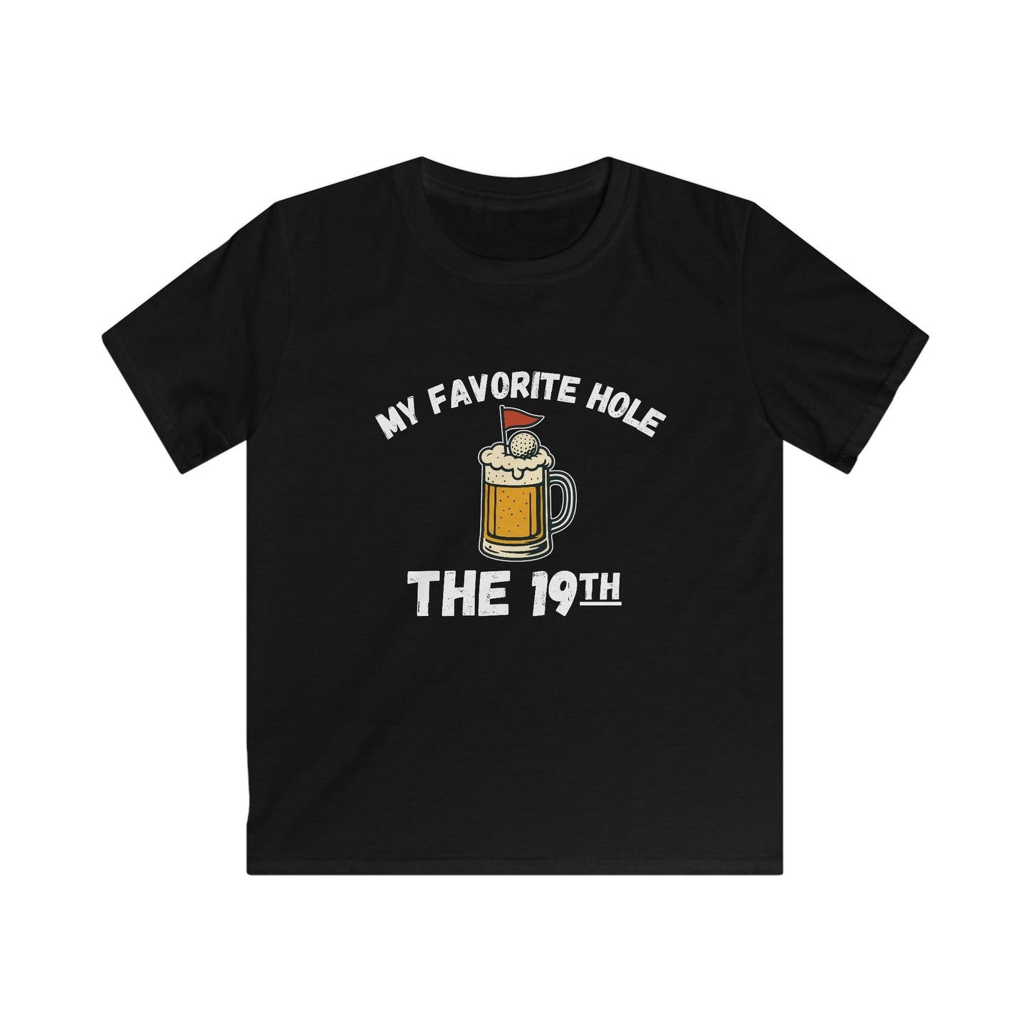 My Favorite Hole: The 19th Kids Tee — Funny Golf & Beer Shirt