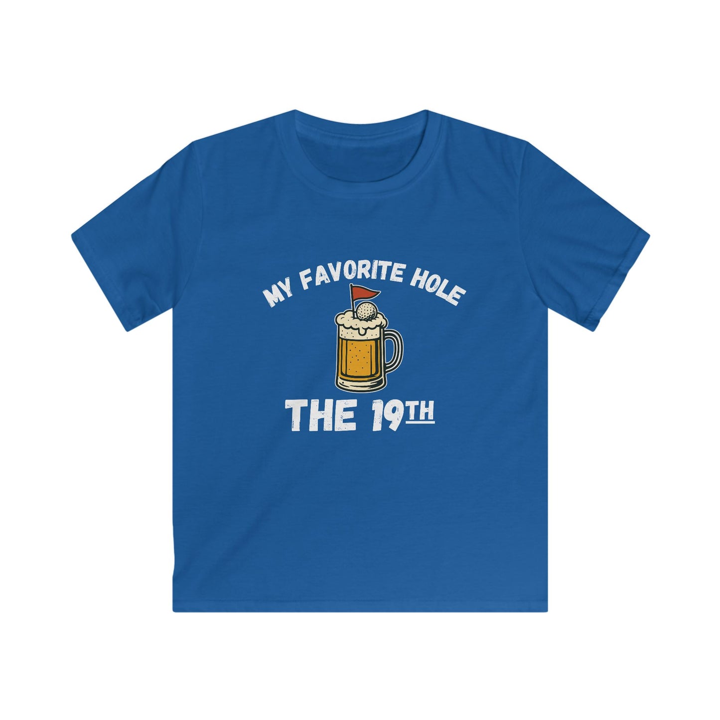 My Favorite Hole: The 19th Kids Tee — Funny Golf & Beer Shirt