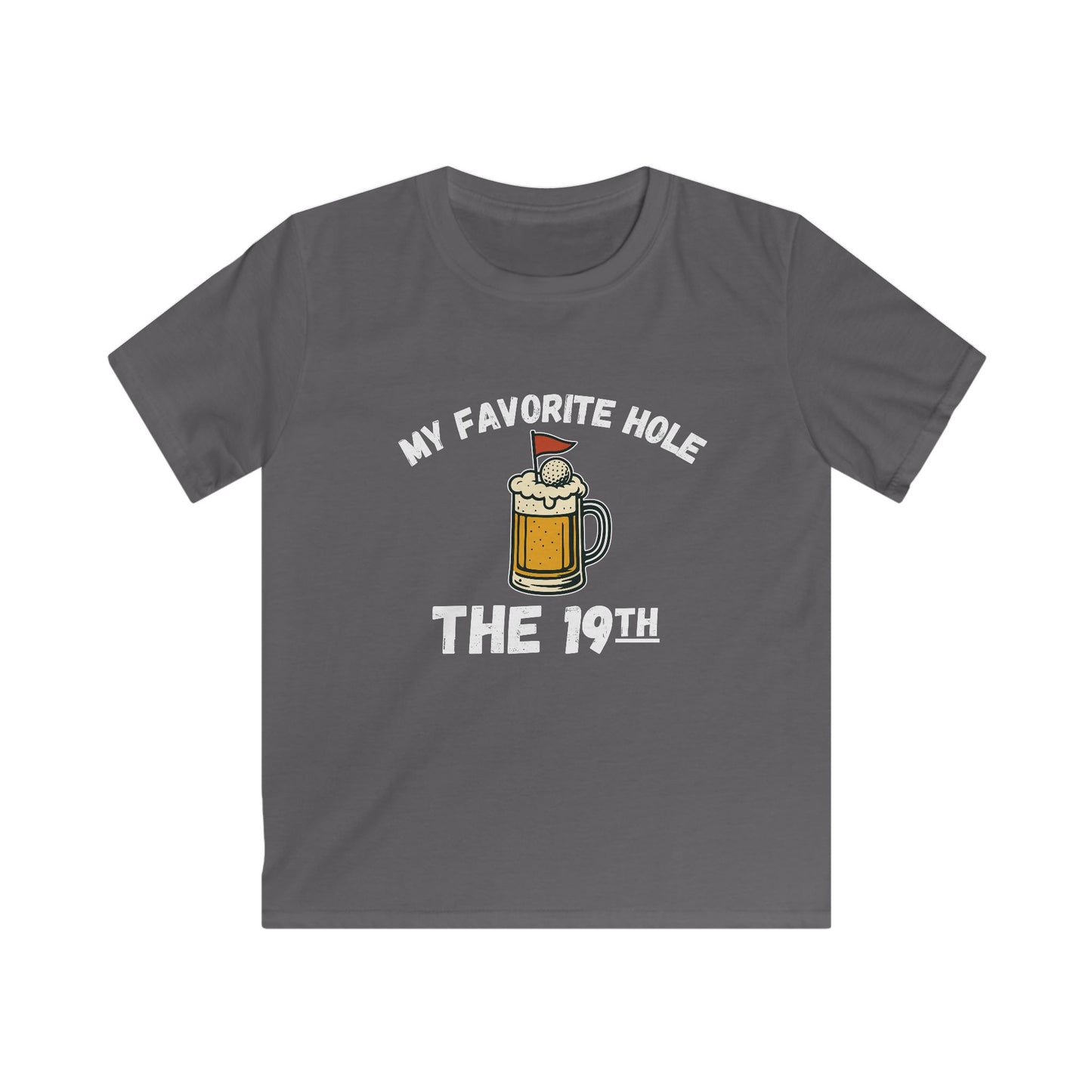 My Favorite Hole: The 19th Kids Tee — Funny Golf & Beer Shirt